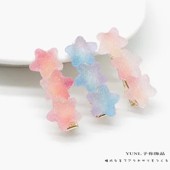 Fudge GIRL'S Long Clip Rainbow Cute Stars Love Duckbill Clip INS Barrettes Gradient Color Headdress Soft Japanese-style
Fudge GIRL'S Long Clip Rainbow Cute Stars Love Duckbill Clip INS Barrettes Gradient Color Headdress Soft Japanese-style
