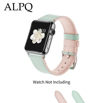 ALPQ Genuine Leather Strap For Apple Watch 38mm 40mm 42mm 44mm Women Candy Replaceable Bracelet Band For iwatch Series 5 4 3 2 1
ALPQ Genuine Leather Strap For Apple Watch 38mm 40mm 42mm 44mm Women Candy Replaceable Bracelet Band For iwatch Series 5 4 3 2 1