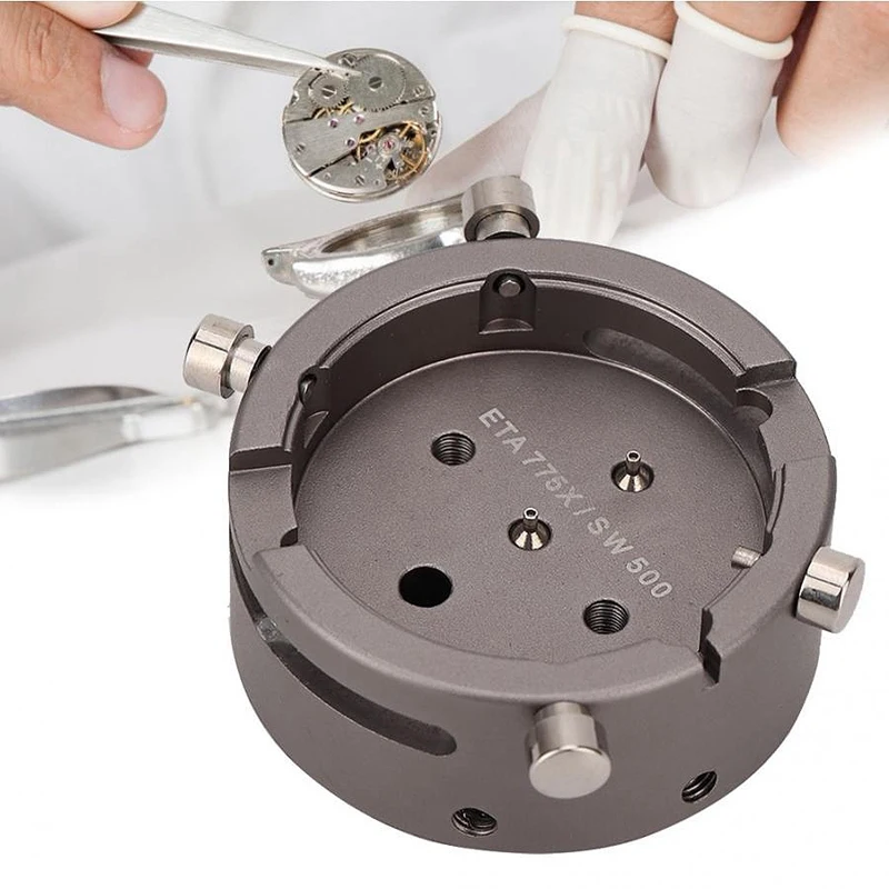 Multi-Function 7750-53 Watch Wristwatch Movement Holder Remove Fix Watch Movement Watch Part Repair Tool for Watchmaker
Multi-Function 7750-53 Watch Wristwatch Movement Holder Remove Fix Watch Movement Watch Part Repair Tool for Watchmaker