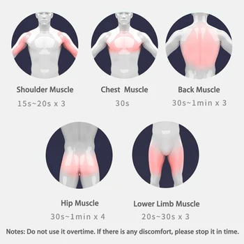 Deep Tissue Massage Tool Fascia Therapy Fitness Exercise Pain Relief Electric Massager Muscle Stimulator with 6 Massage Heads EU
Deep Tissue Massage Tool Fascia Therapy Fitness Exercise Pain Relief Electric Massager Muscle Stimulator with 6 Massage Heads EU