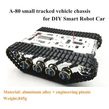 A-80 small tracked vehicle chassis assembled aluminum alloy + engineering plastic for DIY Smart Robot Car
A-80 small tracked vehicle chassis assembled aluminum alloy + engineering plastic for DIY Smart Robot Car