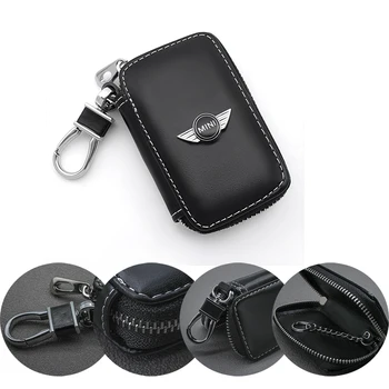 1PCS Auto Parts Car Key case Leather Key Chain Keychain Holder Metal Hook and Keyring Zipper Bag For Remote Key Fob For bmw mini
1PCS Auto Parts Car Key case Leather Key Chain Keychain Holder Metal Hook and Keyring Zipper Bag For Remote Key Fob For bmw mini