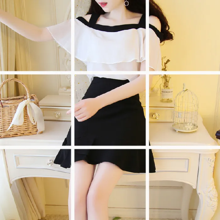 2020 Harajuku summer dress new women's strapless strap fishtail skirt suit + short sleeve t-shirt tops ladies two-piece suit
2020 Harajuku summer dress new women's strapless strap fishtail skirt suit + short sleeve t-shirt tops ladies two-piece suit