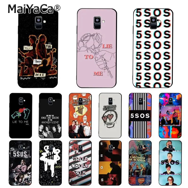 MaiYaCa 5Sos band Young кровь 5 секунд лета чехол для телефона Samsung Galaxy A7 A50 A70 A40 A20 A30 A8 A6 Plus A9 A71