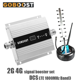 GOBOOST GSM Repeater LTE 4G 1800MHz Mini Cellular signal booster Moblie amplifier DCS 2G LCD display 10m cable yagi+whip antenna
GOBOOST GSM Repeater LTE 4G 1800MHz Mini Cellular signal booster Moblie amplifier DCS 2G LCD display 10m cable yagi+whip antenna
