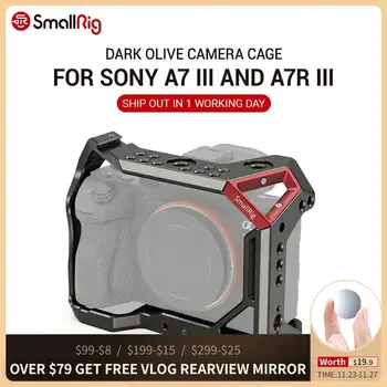 SmallRig Camera Cage For Sony A7 III And A7R III Dark Olive Appearance With ARRI-Style Cold Shoe Mount 1/4 screw DIY Kit CCS2645
SmallRig Camera Cage For Sony A7 III And A7R III Dark Olive Appearance With ARRI-Style Cold Shoe Mount 1/4 screw DIY Kit CCS2645