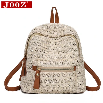 Woman's Rattan backpack hand-woven straw woven hollow rucksack Fmale bohemian beach vacation shoulder bag Casual shopping bag
Woman's Rattan backpack hand-woven straw woven hollow rucksack Fmale bohemian beach vacation shoulder bag Casual shopping bag