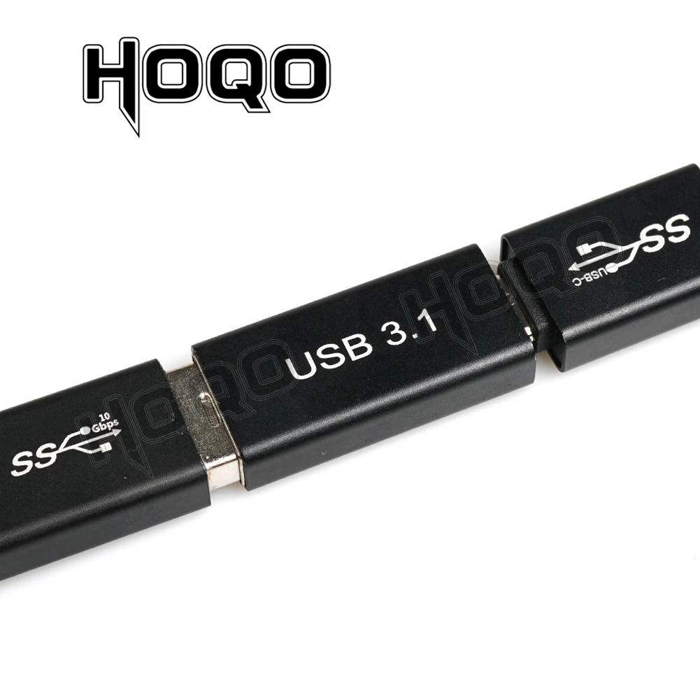 Generic 90 Degree USB 3.1 Type C Female To USB A Female B Male To