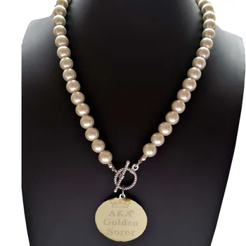 Drop shipping Stainless Steel Alpha Kap Alpha Pearl Necklace AKA Golden Soror Pearl Necklace Jewelry
Drop shipping Stainless Steel Alpha Kap Alpha Pearl Necklace AKA Golden Soror Pearl Necklace Jewelry