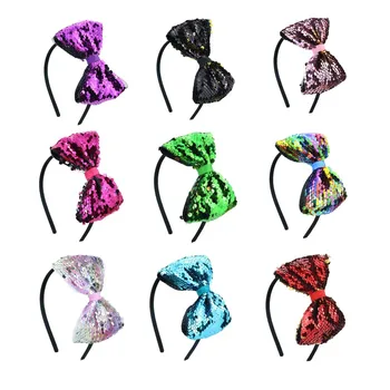 New Colorful Mermaid Sequin Bows Hairband Fashion Headwraps Handmade Kids Hair Accessories Elastic Girls Baby Hair Hoop Bands
New Colorful Mermaid Sequin Bows Hairband Fashion Headwraps Handmade Kids Hair Accessories Elastic Girls Baby Hair Hoop Bands