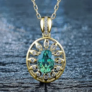 Luxury Design Sapphire Necklace Pendant For Women 14k Yellow Gold Color Blue Gemstone Pendants Inlaid AAA Zircon 925 Jewelry
Luxury Design Sapphire Necklace Pendant For Women 14k Yellow Gold Color Blue Gemstone Pendants Inlaid AAA Zircon 925 Jewelry