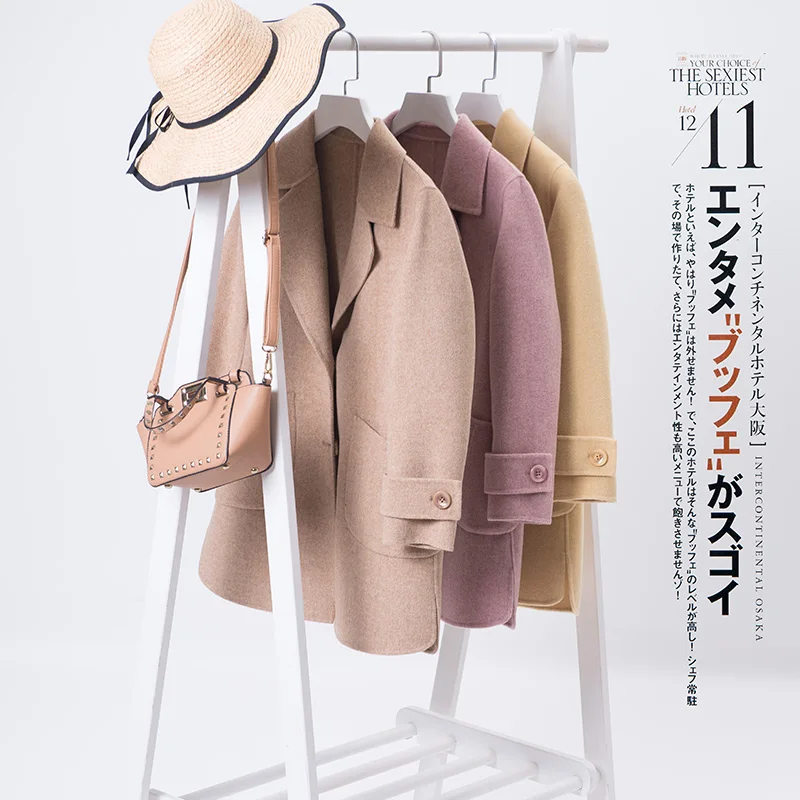 2019 Autumn Winter Pure Wool Solid Color Coat Double-Faced Coat Female Long Section Cashmere Suit Collar
2019 Autumn Winter Pure Wool Solid Color Coat Double-Faced Coat Female Long Section Cashmere Suit Collar