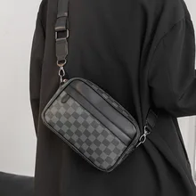 

Сумка на плечо для мужчин дизайнерская Роскошная брендовая сумка через плечо кожаная модная сумка деловая Мужская нагрудная сумка для мужч...