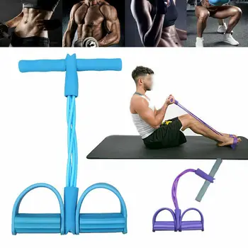 Fitness Gum 4 Tube Resistance Bands Latex Pedal Exerciser Sit-up Pull Rope Expander Elastic Bands Yoga equipment Pilates Workout
Fitness Gum 4 Tube Resistance Bands Latex Pedal Exerciser Sit-up Pull Rope Expander Elastic Bands Yoga equipment Pilates Workout