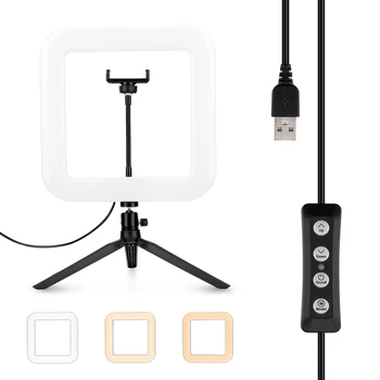 11" Dimmable LED Selfie Ring Light With Tripod USB Selfie Light Ring Lamp Photography Ringlight With Stand For Cell Phone Studio
11" Dimmable LED Selfie Ring Light With Tripod USB Selfie Light Ring Lamp Photography Ringlight With Stand For Cell Phone Studio