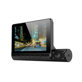 Car Dash Camera DVR 3 Camera Lens 4.0'' LCD 1080P Dual Lens Driving Recorder Motion Detection 24H Parking With Rear View Camera
Car Dash Camera DVR 3 Camera Lens 4.0'' LCD 1080P Dual Lens Driving Recorder Motion Detection 24H Parking With Rear View Camera
