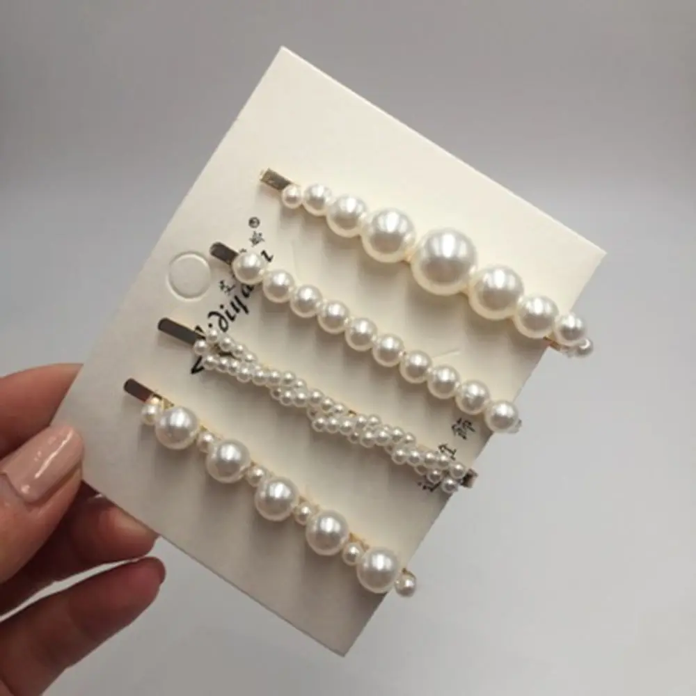 Hair Clips for Women Full Pearls Hairclip Fashion Style Metal Metal Ponytail Holder Hairpins BB Hairgrip Girls Hair Accessories
Hair Clips for Women Full Pearls Hairclip Fashion Style Metal Metal Ponytail Holder Hairpins BB Hairgrip Girls Hair Accessories