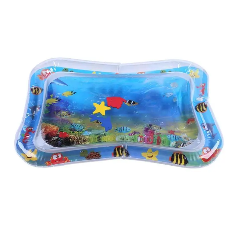 Baby water mat and tummy time with tropical fishes, starfish, lion fish, clown fish