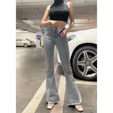 Flare Jeans Pants Women's Y2k High Waist Micro Flared Denim Trousers Stretch Slim Pockets Elastic Fashion New Vintage Streetwear
Flare Jeans Pants Women's Y2k High Waist Micro Flared Denim Trousers Stretch Slim Pockets Elastic Fashion New Vintage Streetwear