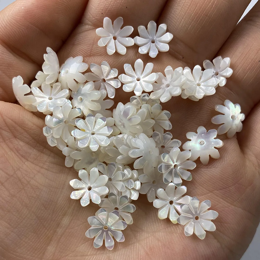 5Pcs Shell Beads Carved-flowered White Loose Shell For Jewelry Making DIY Necklace Bracelet Earring Handiwork Sewing Accessory
5Pcs Shell Beads Carved-flowered White Loose Shell For Jewelry Making DIY Necklace Bracelet Earring Handiwork Sewing Accessory