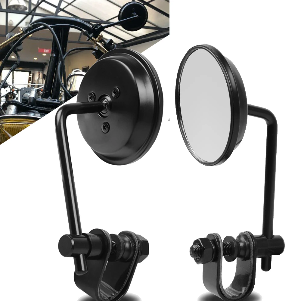 Universal Clamp On Motorcycle Round 4'' Rearview Mirrors For Honda Yamaha Kawasaki Suzuki Custom Bobber Rear view Mirrors
Universal Clamp On Motorcycle Round 4'' Rearview Mirrors For Honda Yamaha Kawasaki Suzuki Custom Bobber Rear view Mirrors