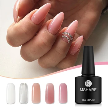 MSHARE Soft Gel Nails for Nail Extension Builder Gel Soak Off 10ML UV Curable Clear in Bottle Cover Gel 
MSHARE Soft Gel Nails for Nail Extension Builder Gel Soak Off 10ML UV Curable Clear in Bottle Cover Gel