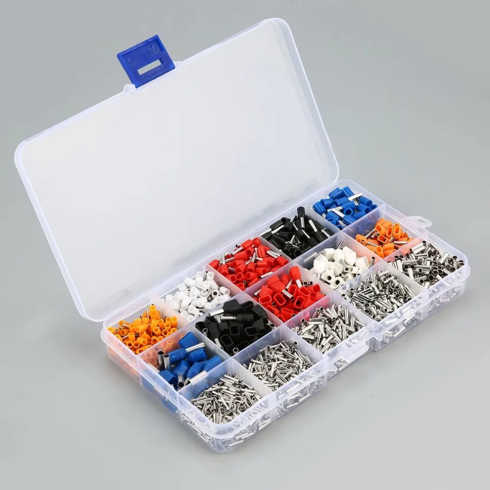 2019 Tube Terminal Box Mixed 15 Models Ferrule Kit Electrical Crimp Terminal Cord Wire End Terminal Block Pure Copper
2019 Tube Terminal Box Mixed 15 Models Ferrule Kit Electrical Crimp Terminal Cord Wire End Terminal Block Pure Copper
