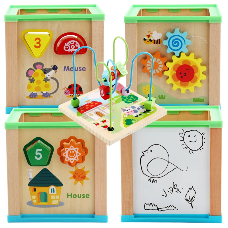 Multifunction four sets of columns and Intelligence box around bead preschool learning educational blocks toys for toddlers gift
Multifunction four sets of columns and Intelligence box around bead preschool learning educational blocks toys for toddlers gift