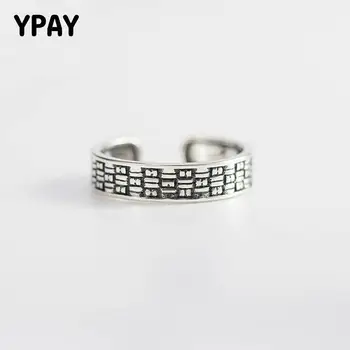 YPAY Real 925 Sterling Silver Open Cuff Finger Rings for Women Men Do the Old Style Vintage Ring Korean Fine Jewelry YMR356
YPAY Real 925 Sterling Silver Open Cuff Finger Rings for Women Men Do the Old Style Vintage Ring Korean Fine Jewelry YMR356
