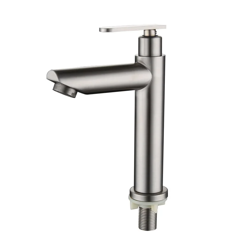 304 Stainless Steel Faucet Single Cold Basin Faucet Bathroom Washbasin Washbasin Single Cold Faucet Kitchen Faucet Tap
304 Stainless Steel Faucet Single Cold Basin Faucet Bathroom Washbasin Washbasin Single Cold Faucet Kitchen Faucet Tap