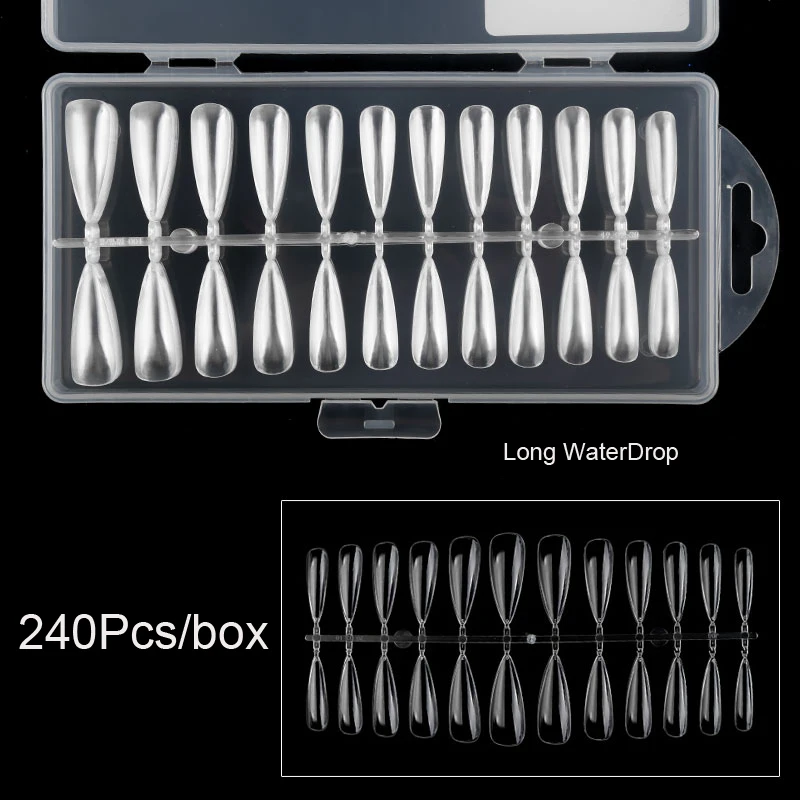 Clear Fake Nails Tips 240Pc a Box Full Cover Coffin/Ballerina/Oval Design Flase Tips For Nail Art Matte Fakes Nail
Clear Fake Nails Tips 240Pc a Box Full Cover Coffin/Ballerina/Oval Design Flase Tips For Nail Art Matte Fakes Nail