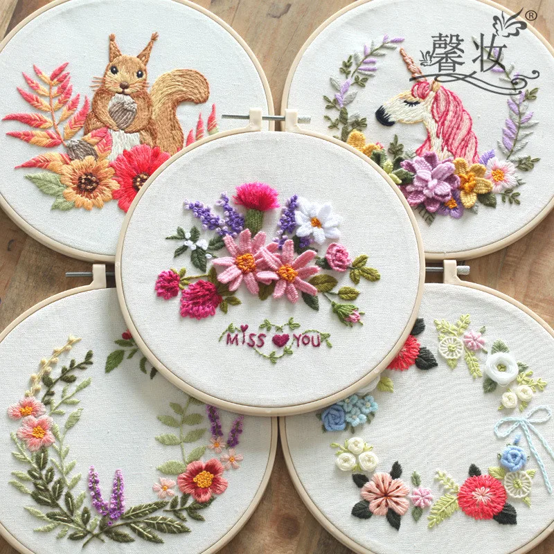Unicorn Wreath European Embroidery DIY Material Package Semi-Finished Product Kit Beginner Simple Cute Squirrel Su Embroidery
Unicorn Wreath European Embroidery DIY Material Package Semi-Finished Product Kit Beginner Simple Cute Squirrel Su Embroidery