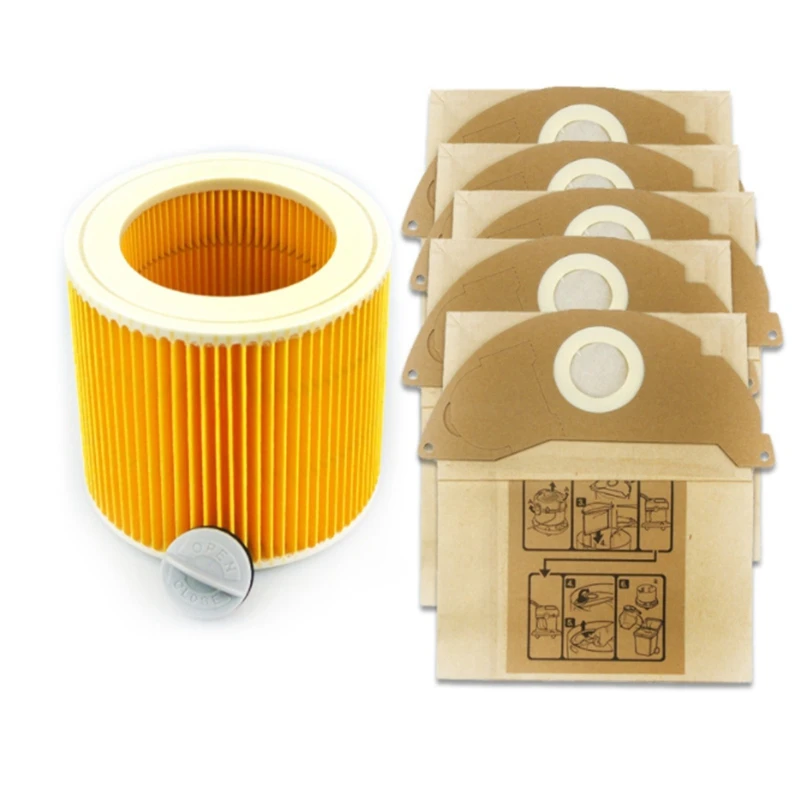 Replacement Vacuum Cleaner Filter Dust Paper Bag for KARCHER WD2250 A2004 A2054 MV2 Efficient Dust Collection Bags
Replacement Vacuum Cleaner Filter Dust Paper Bag for KARCHER WD2250 A2004 A2054 MV2 Efficient Dust Collection Bags