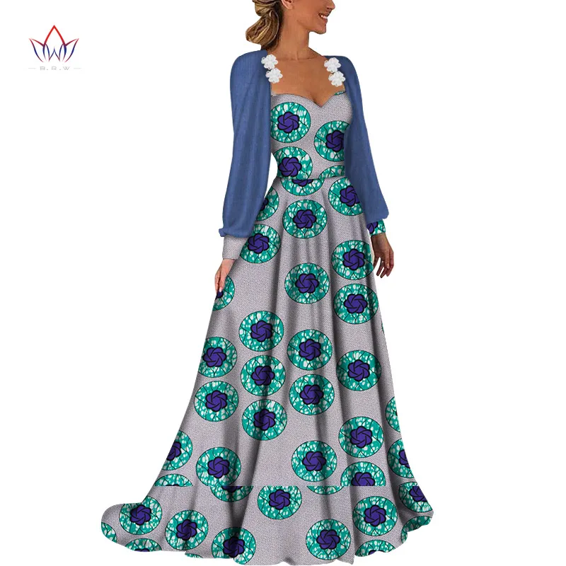 African Women Dress Bazin Riche Wedding Party Clothes Long Sleeve Africa Print Dress Bridesmaid Dress African Clothing Wy6505
African Women Dress Bazin Riche Wedding Party Clothes Long Sleeve Africa Print Dress Bridesmaid Dress African Clothing Wy6505