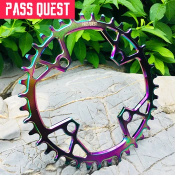 

PASS QUEST Bicycle Chainring 96 BCD 32T 34T 36T 38T 40T 42T 44T 46T 48T Bike Chainwheel M6000/7000/8000/9000 11/22S Single Disk