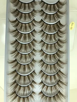 QUXINHAO 10 Pairs 3D Soft Mink Hair False Eyelashes brown Wispy Fluffy Lashes Natural Eye Makeup Tools Faux Eye Lashes
QUXINHAO 10 Pairs 3D Soft Mink Hair False Eyelashes brown Wispy Fluffy Lashes Natural Eye Makeup Tools Faux Eye Lashes