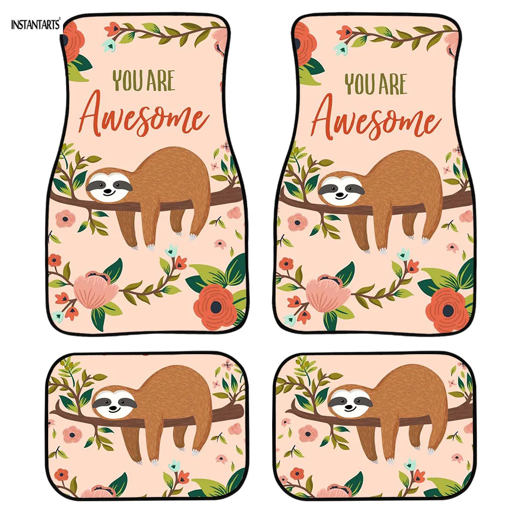 INSTANTARTS Cute Cartoon Sloth Pattern Fashion Floor Mat for Cars Comfy Pad Car Vehicle Universal Fit 4pcs/Set Car Floor Mat Hot
INSTANTARTS Cute Cartoon Sloth Pattern Fashion Floor Mat for Cars Comfy Pad Car Vehicle Universal Fit 4pcs/Set Car Floor Mat Hot