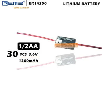 Free Shipping 30Pcs/LOT EEMB ER14250 1/2AA 3.6V 1200mAh Lithium Battery With welding
Free Shipping 30Pcs/LOT EEMB ER14250 1/2AA 3.6V 1200mAh Lithium Battery With welding