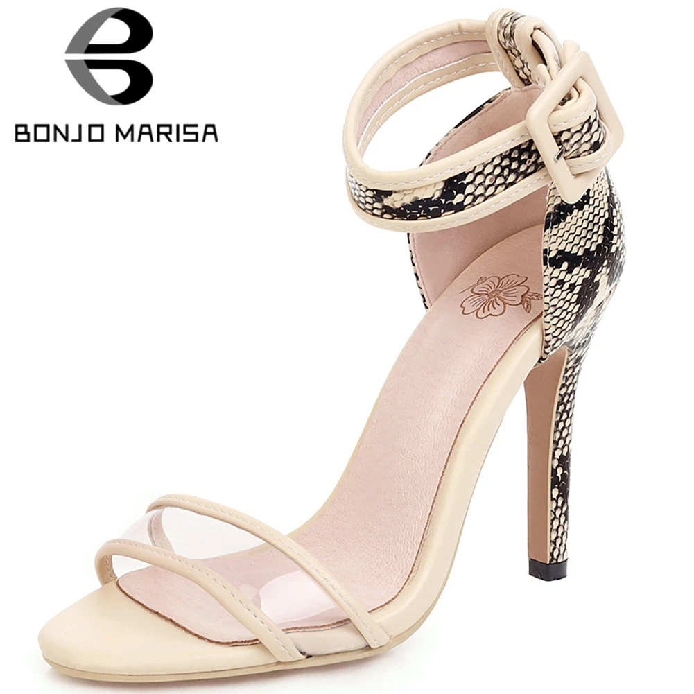 BONJOMARISA Ladies Fashion Street mixed-color Sandals Elegant Transparent Strap Summer Sandals Women 2020 High Heels Shoes Woman
BONJOMARISA Ladies Fashion Street mixed-color Sandals Elegant Transparent Strap Summer Sandals Women 2020 High Heels Shoes Woman