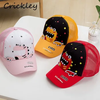 Summer Kids Baseball Cap Cute Cartoon Dinosaur Pattern Sun Helmet for Boys Girls Children Mesh Breathable 2-4 Years Peaked Cap
Summer Kids Baseball Cap Cute Cartoon Dinosaur Pattern Sun Helmet for Boys Girls Children Mesh Breathable 2-4 Years Peaked Cap