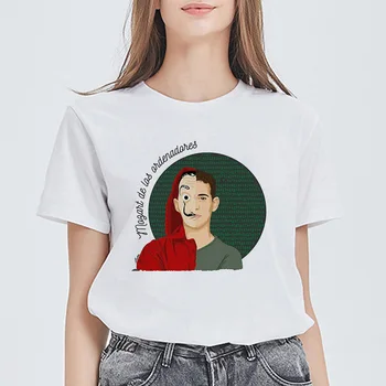 La Casa De Papel BELLA CIAO summer loose T-shirt paper house Money Heist female T-shirt 2020 popular top 
La Casa De Papel BELLA CIAO summer loose T-shirt paper house Money Heist female T-shirt 2020 popular top