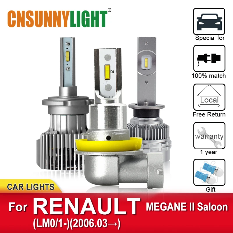 CNSUNNYLIGHT Weatherproof LED Car Headlight Bulbs For RENAULT MEGANE II Saloon LM0/1 From 2006 Foglamp Bulbs Headlamp Car Lights
CNSUNNYLIGHT Weatherproof LED Car Headlight Bulbs For RENAULT MEGANE II Saloon LM0/1 From 2006 Foglamp Bulbs Headlamp Car Lights