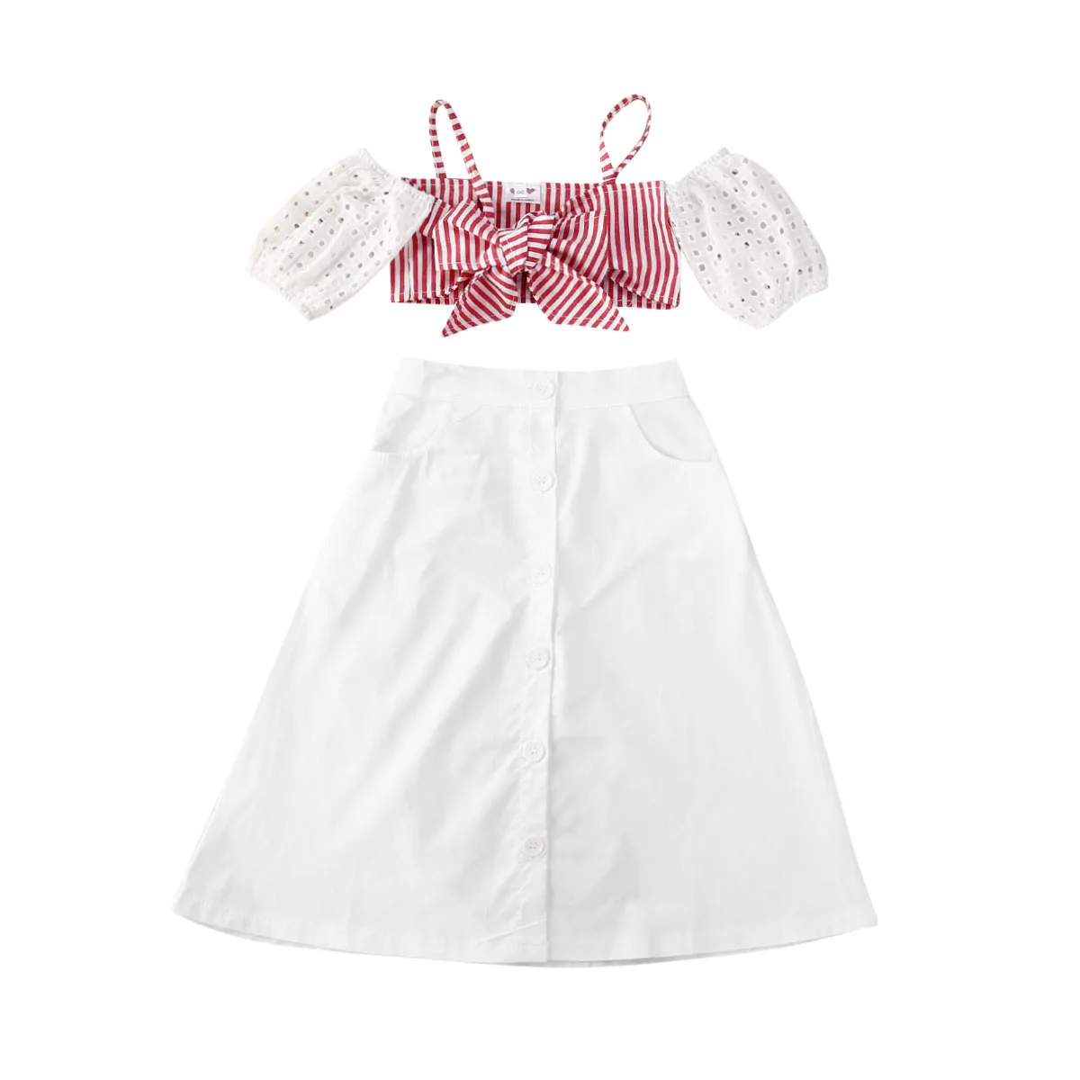 2020 Baby Summer Clothing 2Pcs Suit Set for Kids Girls Fashionable Sleeveless Strappy Top+Solid Color Pants or Long Skirt 
2020 Baby Summer Clothing 2Pcs Suit Set for Kids Girls Fashionable Sleeveless Strappy Top+Solid Color Pants or Long Skirt