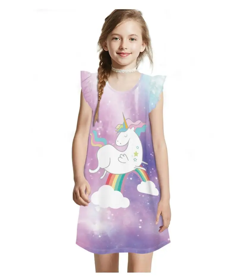 Princess Rainbow Unicorn Summer Dress Princess Rainbow Unicorn Summer Dress
