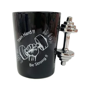Creative Weight lifting ceramic coffee mugs with dumbbell handle cups and mugs drinkware 350ml
Creative Weight lifting ceramic coffee mugs with dumbbell handle cups and mugs drinkware 350ml