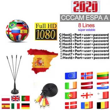 Stable Europe Cccam Espa A for 1 Year Spain Portugal Satellite Receiver with Cccam Espa A WIFI FULL HD DVB-S2 Europe 5/9 Lines
Stable Europe Cccam Espa A for 1 Year Spain Portugal Satellite Receiver with Cccam Espa A WIFI FULL HD DVB-S2 Europe 5/9 Lines
