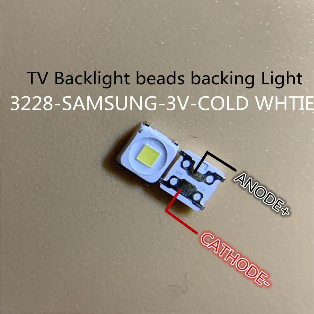 100 шт. специальная светодиодная подсветка флип-чип LED 1 5 Вт 3 в 3228 2828 SPBWH1322S1KVC1BIB