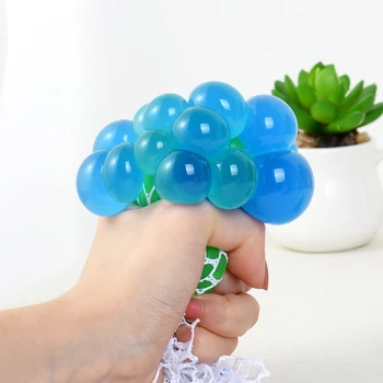 

Vent Toy Mood Squeeze Relief Toy Anti Stress Face Reliever Grape Ball Autism Vent Toy Extruded Discoloration Creative Gifts