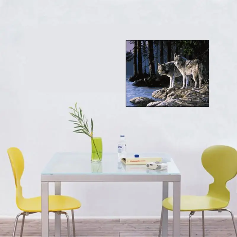 Wolf Frameless DIY Digital Oil Painting By Numbers Canvas Wall Picture Decor Art 
Wolf Frameless DIY Digital Oil Painting By Numbers Canvas Wall Picture Decor Art
