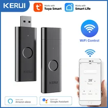 KERUI Tuya WiFi IR RF Remote Control For Air Conditioner TV Smart Home Infrared Universal Remote Controller Alexa Google Home
KERUI Tuya WiFi IR RF Remote Control For Air Conditioner TV Smart Home Infrared Universal Remote Controller Alexa Google Home